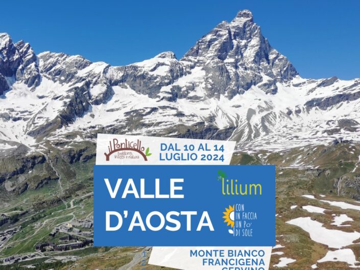 TREKKING VALLE D'AOSTA: UN CONCENTRATO DI BELLEZZA | DAL 10 AL 14 LUGLIO 2024